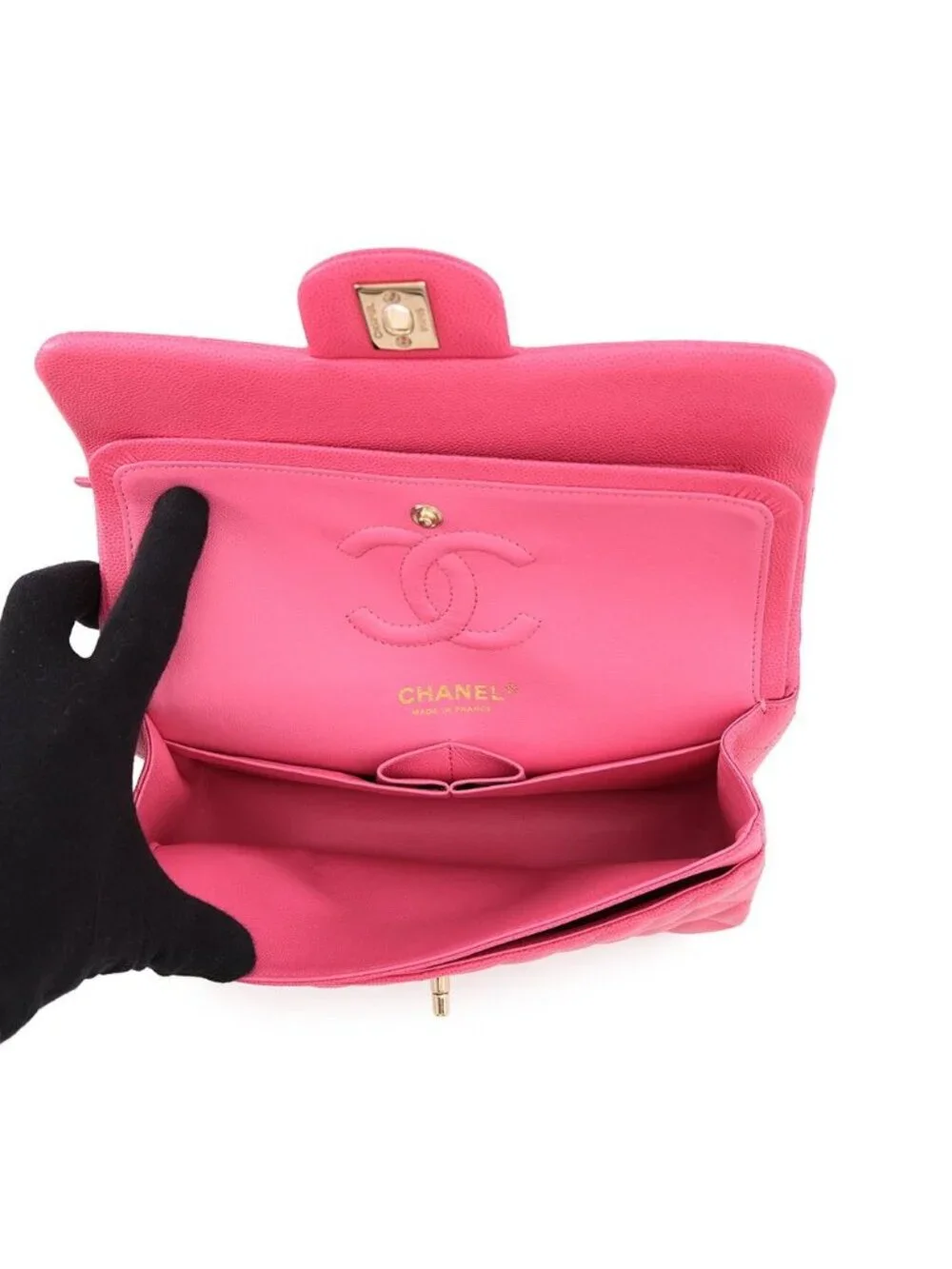 Chanel Chain Shoulder Bag Quilted 23 CC Logo Double